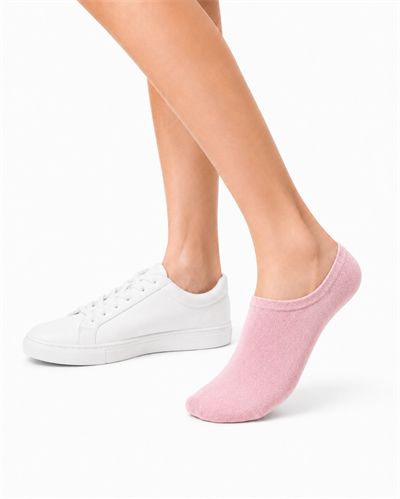 Kadın Bambu Dikişsiz Görünmez Babet ve Sneaker Çorabı – 12 Çift - AÇIK PEMBE