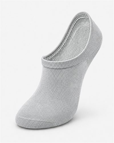 Kadın Bambu Dikişsiz Görünmez Babet ve Sneaker Çorabı – 12 Çift - GRİ
