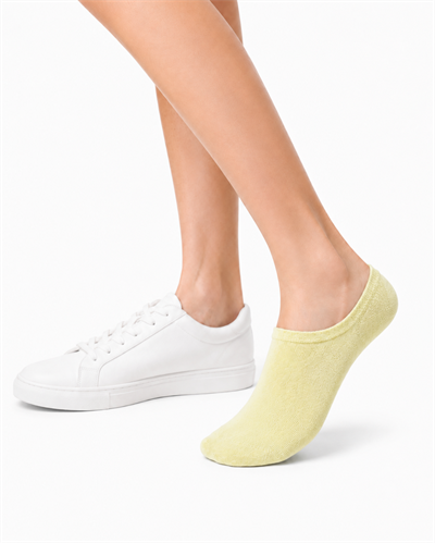 Kadın Bambu Dikişsiz Görünmez Babet ve Sneaker Çorabı – 12 Çift - SARI