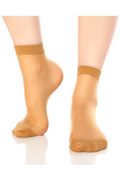 Fit 15 Denye Kadın İnce Parlak Soket Çorap – Ten (57)