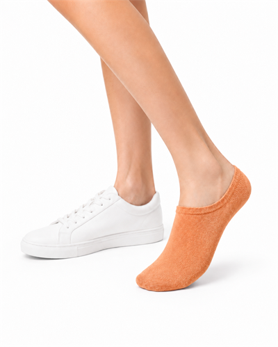 Kadın Bambu Dikişsiz Görünmez Babet ve Sneaker Çorabı – TURUNCU