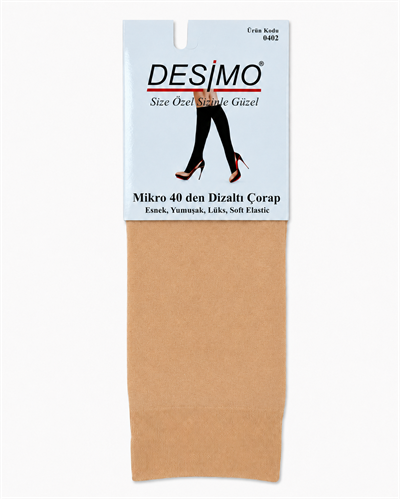 Micro 40 Denye Kadın Mikrofiber Orta Kalın Diz Altı Pantolon Çorabı – 12 Çift - Kaşmir
