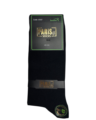 Premium Erkek Bambu Dikişsiz 4 Mevsim Soket Çorap – SİYAH