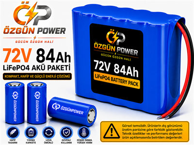 72 Volt 84Ah LiFePO4 Lityum Batarya