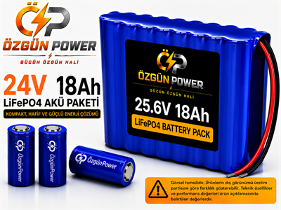 24 Volt 18Ah LiFePO4 Lityum Batarya