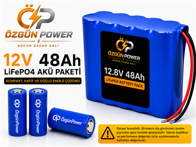 12 VOLT 48 AH LİFEPO4 BATARYA