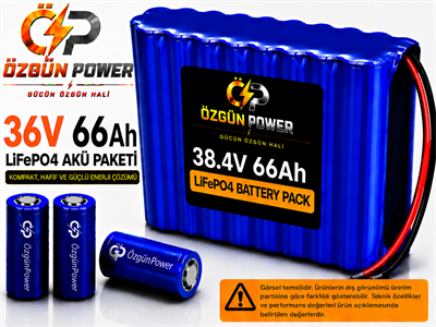 36 Volt 66Ah LiFePO4 Lityum Batarya