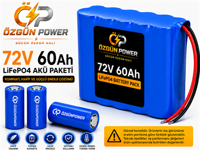 72 Volt 60Ah LiFePO4 Lityum Batarya