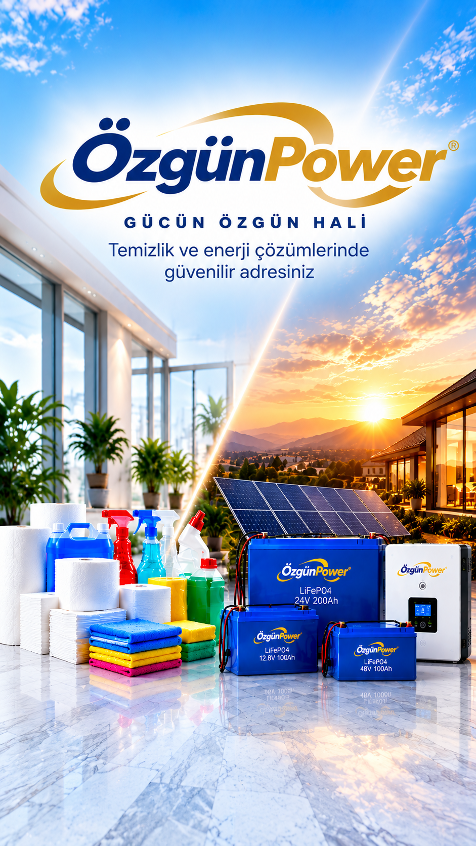 ÖzgünPower temizlik ve enerji çözümleri