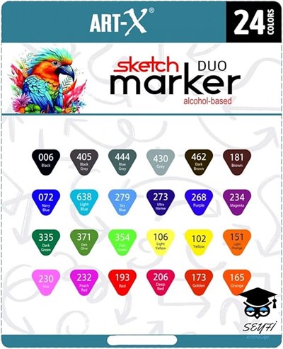Art-X Sketch Marker Duo 24Lü Set