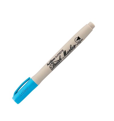 Artline Supreme Brush Marker Esnek Fırça Uçlu Kalem Açık Mavi