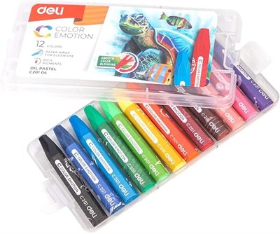 Deli Plastik Kutu Pastel Boya 36Lı Colorkids