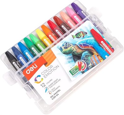 Deli Plastik Kutu Pastel Boya 36Lı Colorkids