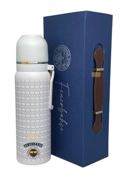 Fenerbahçe Çelik Termos Bardaklı Kapaket Beyaz 650 Ml *16