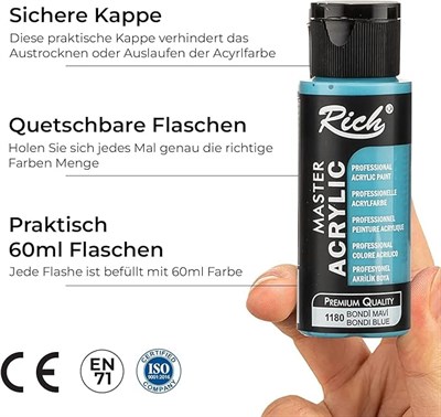 Mastermix Metalik 60 Ml 12Li Set