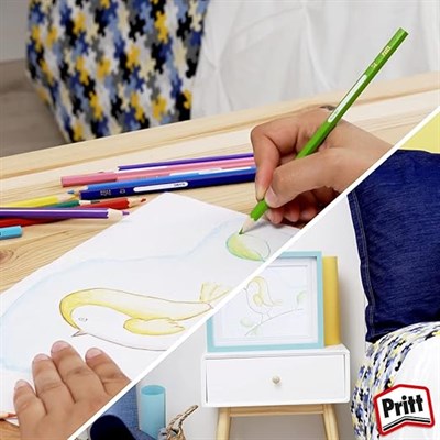 Pritt---Boya Kalemi - 12 Renk - Karton Kutu