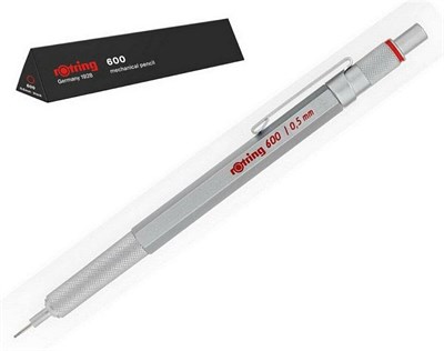 Rotring 600 Mekanik Kurşun Kalem, Krom 0.5 mm