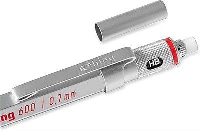 Rotring 600 Mekanik Kurşun Kalem, Krom 0.7 Mm