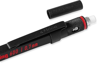 Rotring 600 Mekanik Kurşun Kalem, Siyah 0.7 Mm