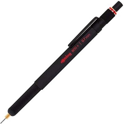 Rotring 800+ İki Fonksiyonlu Kalem, Siyah 0.7 Mm