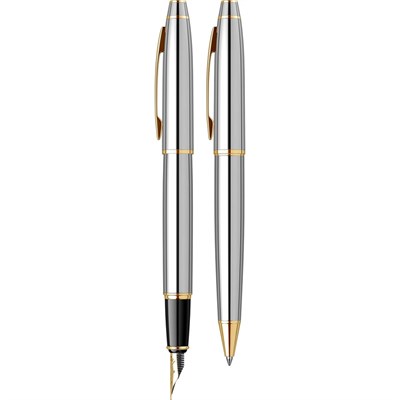 Scrikss 35 Tükenmezkalem Gold Krom