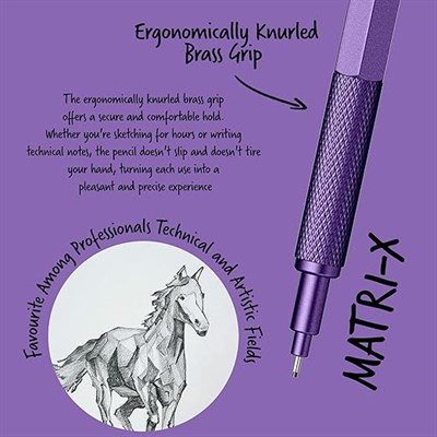 Scrikss Matrı-X  Versatil 0.7 Mm Metalik Mor Şeffaf Amb.