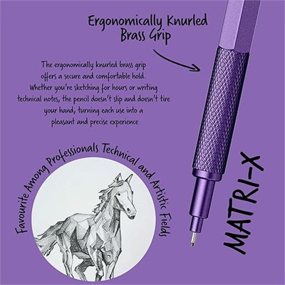 Scrikss Matrı-X  Versatil 0.7 Mm Metalik Mor Şeffaf Amb.