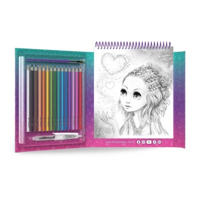 Taros Nebulous Standars-11133 Watercoloring Book Set 6 Lı