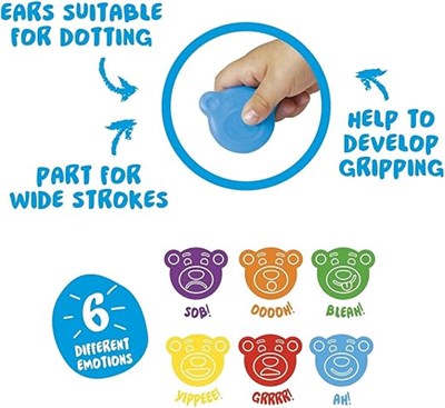 Teddy Bebek Crayons 6Lı 1+ Yaş