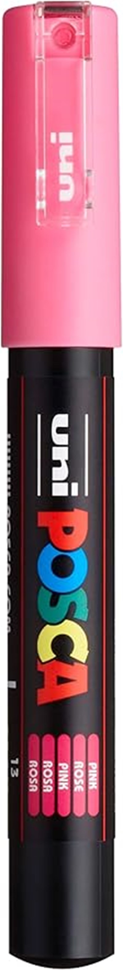 Uni Posca 0.7 Su Bazlı Poster Markörü Pembe N