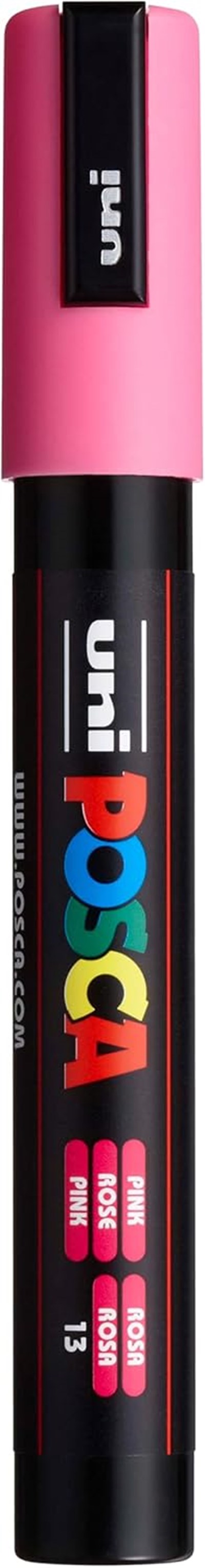 Uni Posca 1.8-2.5 Su Bazlı Poster Markörü Pembe N