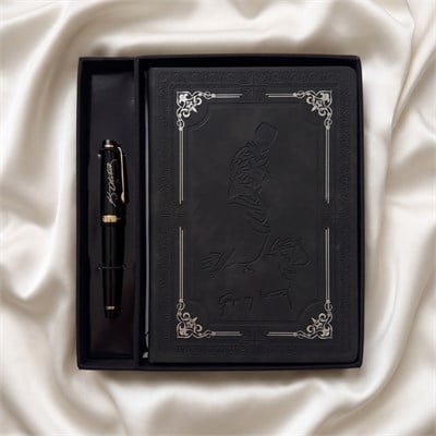 Victorias Journals Atatürk - Özel Seri Defter Ve Metal Kalem Seti. Kutulu -Gazi- Siyah
