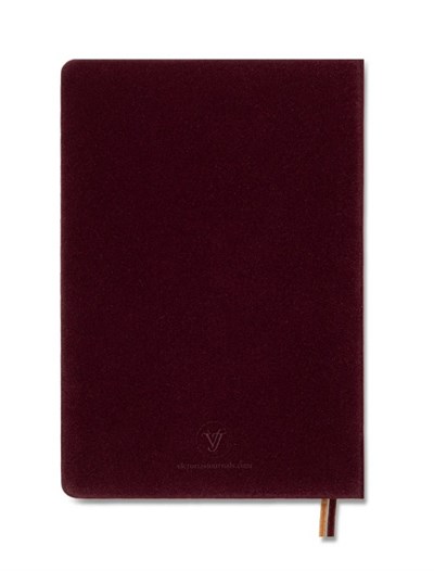 Victorias Journals Bujo Kraft Defter Süet , 96 Yaprak, 150 Gr. Kraft Kağıt ,Noktalı.Bordo