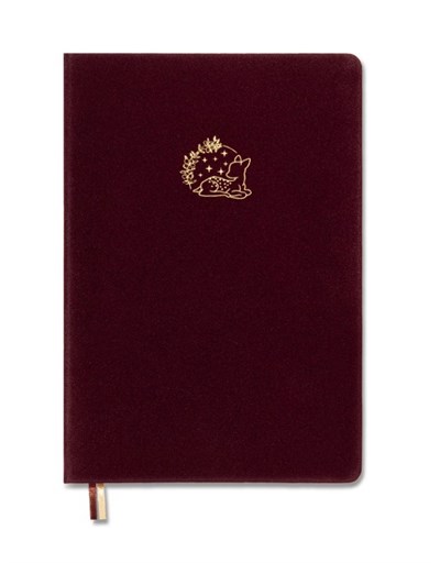 Victorias Journals Bujo Kraft Defter Süet , 96 Yaprak, 150 Gr. Kraft Kağıt ,Noktalı.Bordo