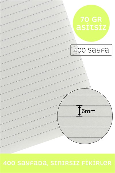 Victorias Journals Classic Esnek Kapak Defter 13X21 70Gr 400Sf Çizgili Sarı