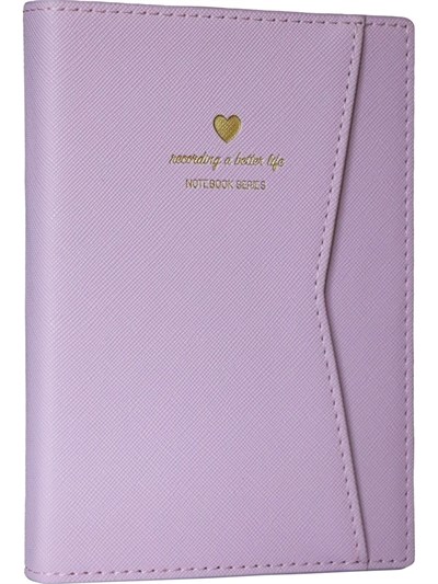 Victorias Journals Geçmeli Ve Cepli Defter A5 Ivory 80 Gr. 128 Yp. Lila