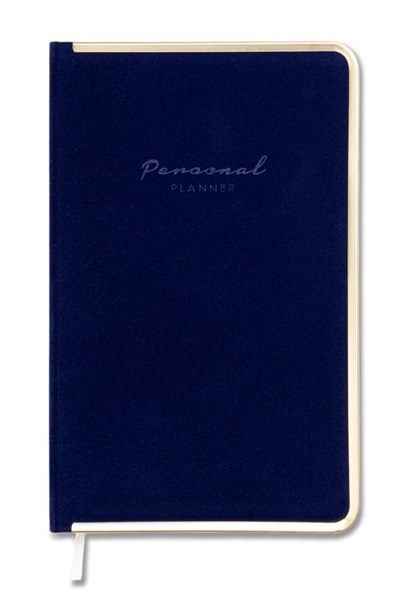 Victoria's Journals Monaco Süet Sert Kapak Defter 100Gr. 96 Yaprak 13X21 Cm. Kenar Altın Demir Ve Altın Yaldızçizgili  Mavi