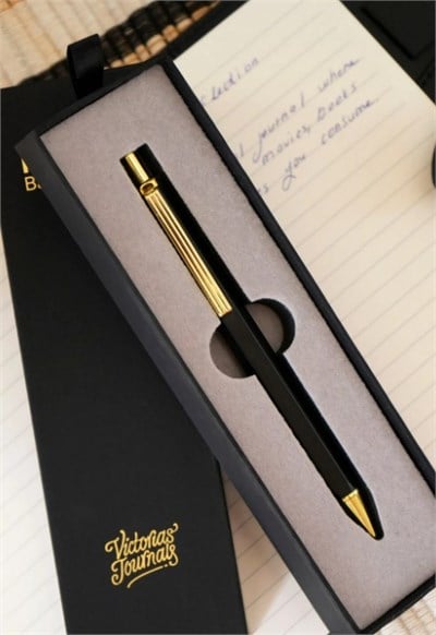 Victorias Journals Premium-Tükenmez Kalem Kutulu-Siyah