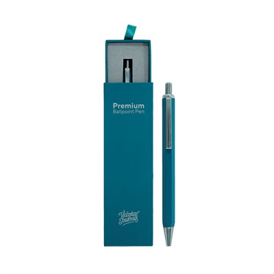 Victorias Journals Premium-Tükenmez Kalem Kutulu-Petrol Mavisi