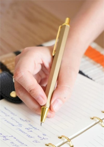 Victorias Journals Premium-Tükenmez Kalem Kutulu-Altın