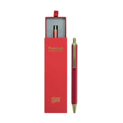 Victorias Journals Premium-Tükenmez Kalem Kutulu-Kırmızı