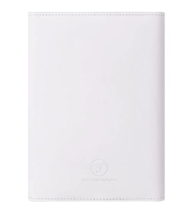 Victorias Journals Verse-Vegan Deri Organizer Defter A6 Değişebilen İç 120 Gr., 120 Yaprak. Kutulu-Beyaz