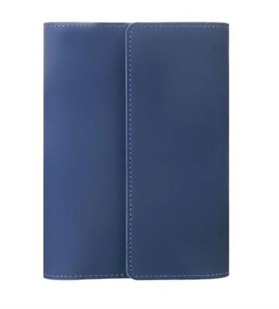 Victorias Journals Verse-Vegan Deri Organizer Defter A6 Değişebilen İç 120 Gr., 120 Yaprak. Kutulu-Mavi