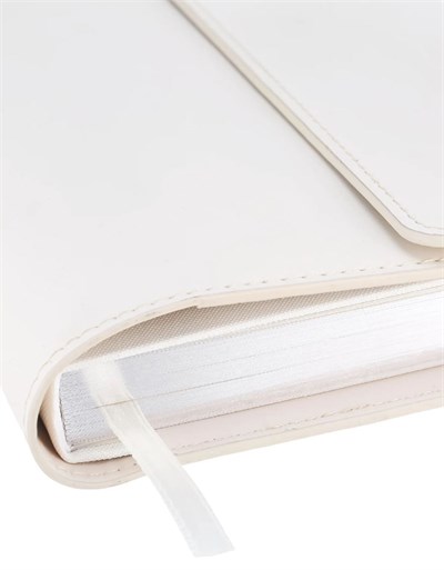 Victorias Journals Verse-Vegan Deri Organizer Defter A6 Değişebilen İç 120 Gr., 120 Yaprak. Kutulu-Beyaz