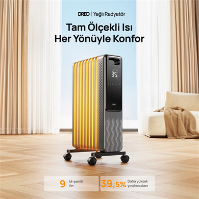 DREO Akıllı Yağlı Radyatör Isıtıcı
