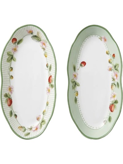 Lucky Art Emberlynn Bone 20 cm 2'li Oval Tabak Seti