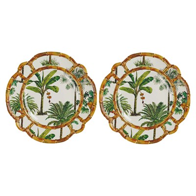 Lucky Art Palma Melamin 28 cm 2'li Servis Tabağı