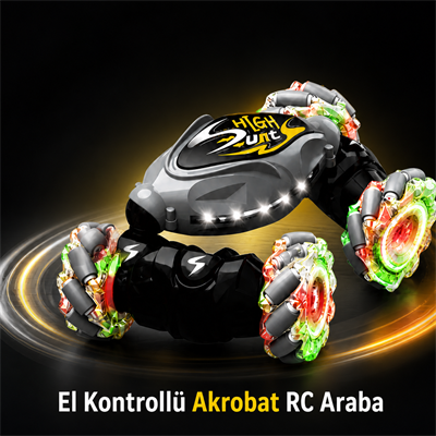 360 Derece Akrobat RC Araba