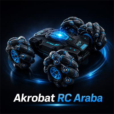 360 Derece Dönen Stunt RC Araba