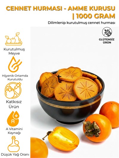 Cennet Hurması Kurusu - Dilimli | 1000 g